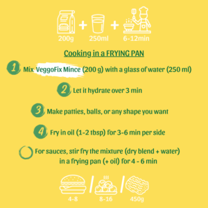 How to cook VeggoFix Mince in the pan